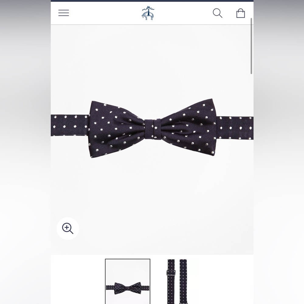 NWT - Brooks Brothers Boys Navy Bow Tie